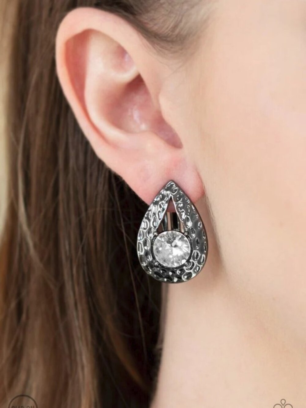 Paparazzi Jewelry Accessories - Elite Edge - Black Earrings - Vintage